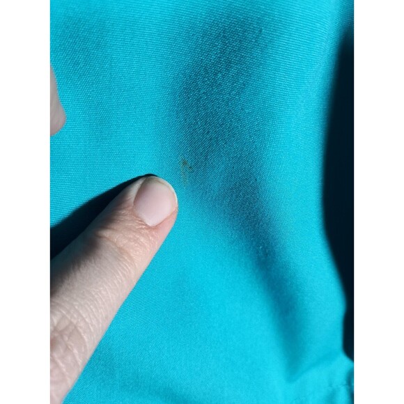 Vintage CS Essentials Windbreaker Blue Reversible Hooded Snap Button Size Medium - Picture 11 of 11